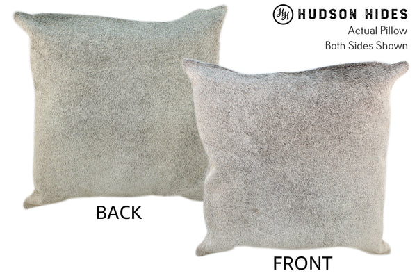Gris Grey Cowhide Pillow #10166