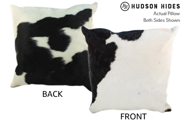 Black and White Cowhide Pillow #10195
