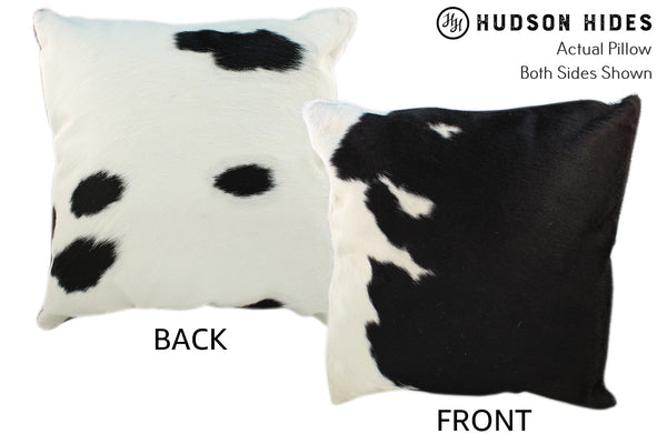 Black and White Cowhide Pillow #10206