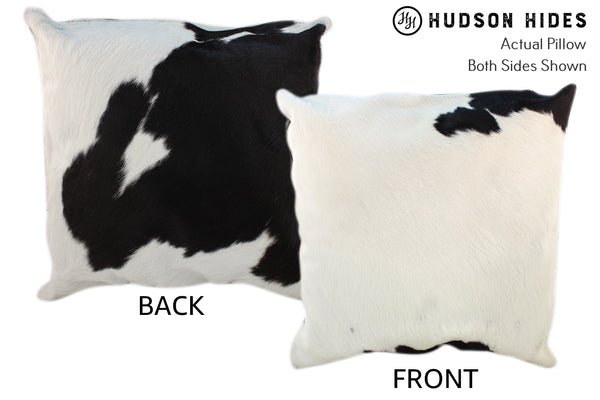 Black and White Cowhide Pillow #10389