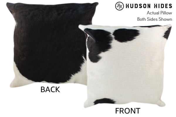 Black and White Cowhide Pillow #10391