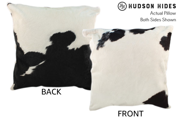 Black and White Cowhide Pillow #10396