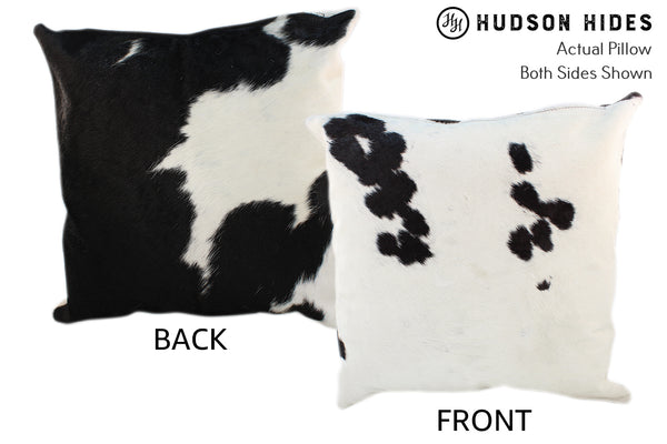 Black and White Cowhide Pillow #10532