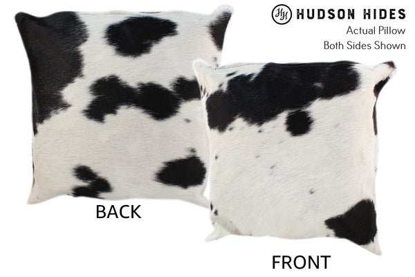 Black and White Cowhide Pillow #10687