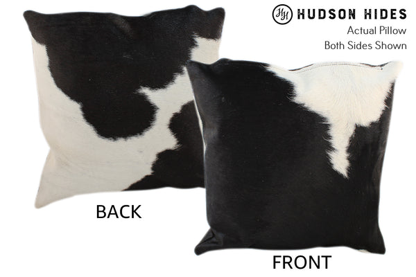 Black and White Cowhide Pillow #10698