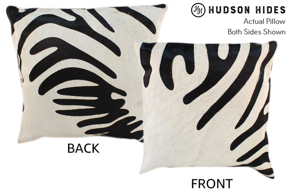 Zebra Cowhide Pillow #10741