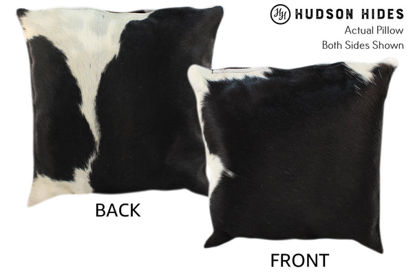 Black and White Cowhide Pillow #10781