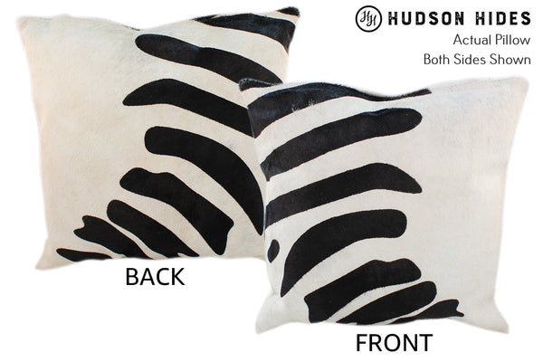Zebra Cowhide Pillow #10854
