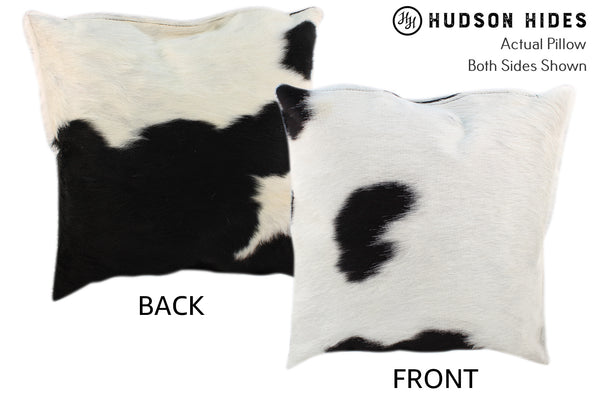Black and White Cowhide Pillow #10988