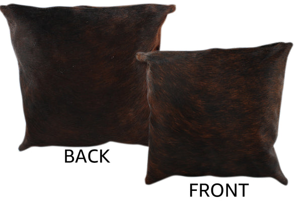Dark Brindle Cowhide Pillow #11179