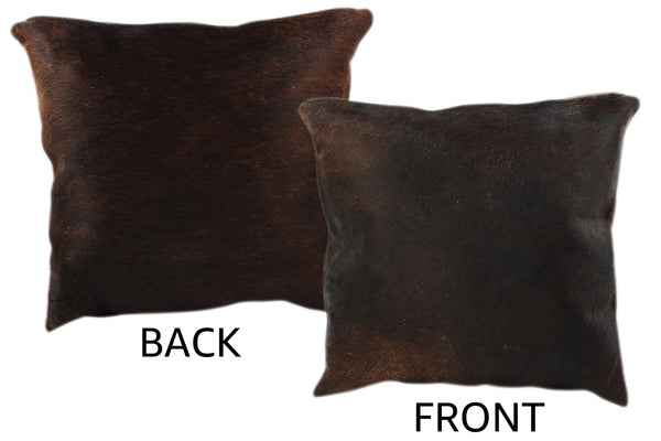 Dark Brindle Cowhide Pillow #11180