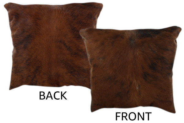 Dark Brindle Cowhide Pillow #11185