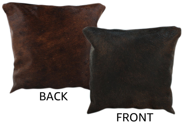 Dark Brindle Cowhide Pillow #11191