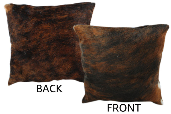 Dark Brindle Cowhide Pillow #11192