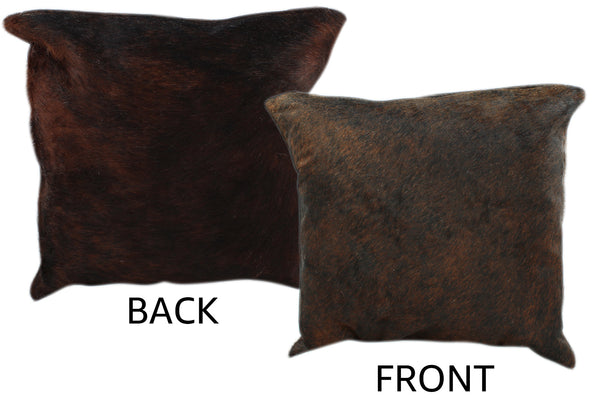 Dark Brindle Cowhide Pillow #11200