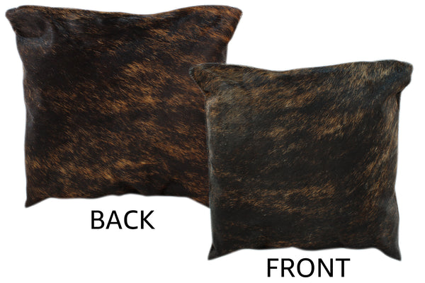 Dark Brindle Cowhide Pillow #11201