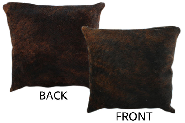 Dark Brindle Cowhide Pillow #11208