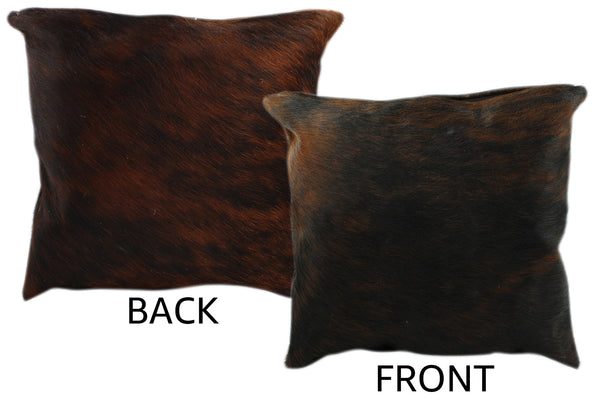 Dark Brindle Cowhide Pillow #11211