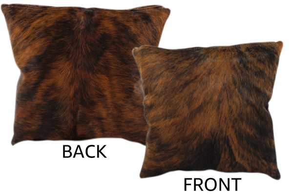 Dark Brindle Cowhide Pillow #11244