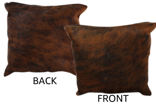 Dark Brindle Cowhide Pillow #11245