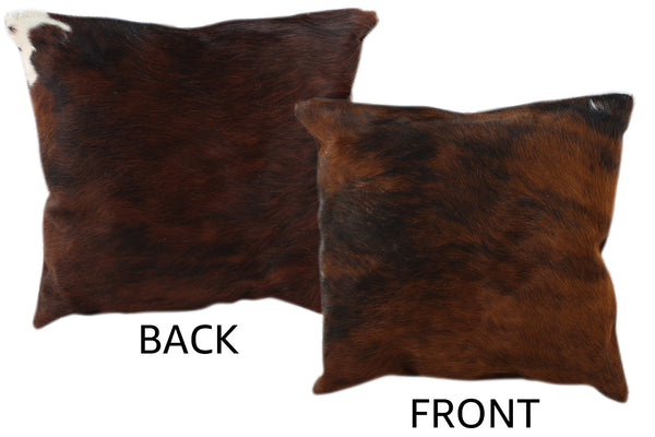 Dark Brindle Cowhide Pillow #11246