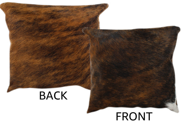 Dark Brindle Cowhide Pillow #11247