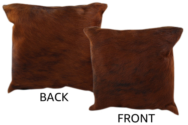 Dark Brindle Cowhide Pillow #11248