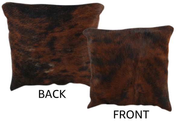 Dark Brindle Cowhide Pillow #11255