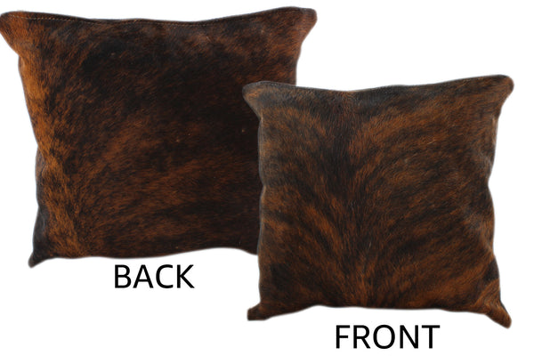 Dark Brindle Cowhide Pillow #11257
