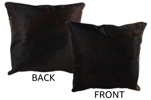 Dark Brindle Cowhide Pillow #11338