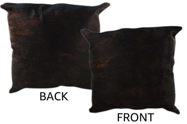 Dark Brindle Cowhide Pillow #11347