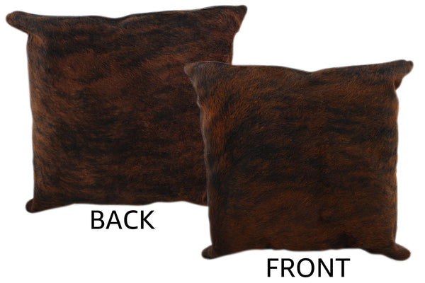 Dark Brindle Cowhide Pillow #11376