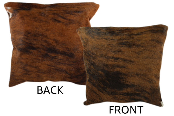 Medium Brindle Cowhide Pillow #11379
