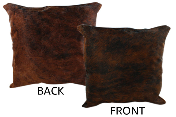 Dark Brindle Cowhide Pillow #11425