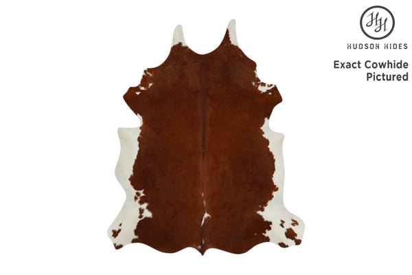 Hereford X-Large European Cowhide Rug 7'4"H x 5'11"W #11628 by Hudson Hides