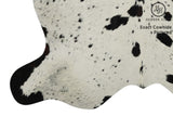 Salt and Pepper Black X-Large European Cowhide Rug 6'11"H x 6'4"W #11648 by Hudson Hides