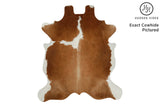 Brown And White Cowhide Rug #11685