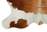 Brown And White Cowhide Rug #11728