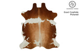 Brown And White Cowhide Rug #11776