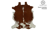 Brown And White Cowhide Rug #11867
