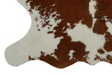 Brown And White Cowhide Rug #11867