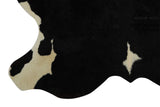 Black and White XX-Large European Cowhide Rug 8'3"H x 6'8"W #11877 by Hudson Hides