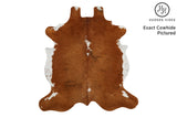 Brown And White Regular Cowhide Rug #12021