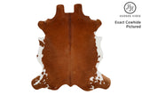 Brown And White Regular Cowhide Rug #12097