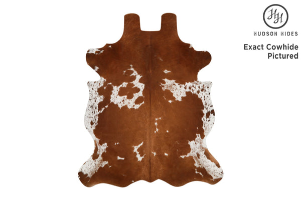 Salt And Pepper Brown Cowhide Rug #12133