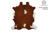 Brown And White Cowhide Rug #12160