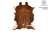 Brown And White Cowhide Rug #12166
