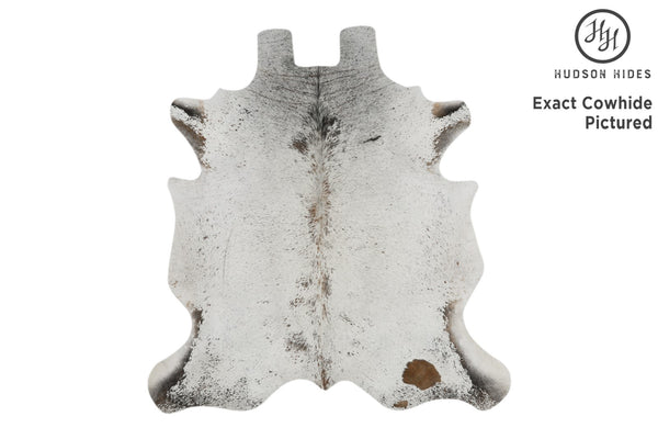 Salt And Pepper Brown Cowhide Rug #12250