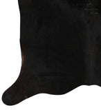 Solid Black Cowhide Rug #12332
