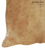 Solid Brown Cowhide Rug #12389